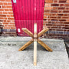 Enn Glass - Handmade Reclaimed Wood Star Legged Glass Top Table. Cafe Bar Restaurant. Custom Made to Order.