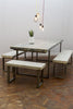 Senn Industrial Chic Reclaimed Wood Hand Made Small Bench Seat. Cafe Bar Restaurant. Custom Made to Order.