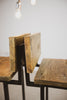 Brooir - Brother Handmade Industrial Chic Reclaimed Rich Oak Wooden stool with Box section legs
