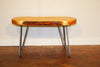 Kyssa Hairpin Leg Live Edge Coffee Table | Hand & Craft Furniture