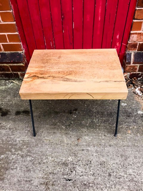 KYSSA - (Open Legged) - Round Bar Live Edge Coffee Table | Hand & Craft Furniture