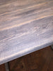 LYSA (Small) - Handmade Industrial Chic Reclaimed Grey Wash Wood & Steel Middy Table with Steel box section legs | Hand & Craft Furniture