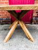ENN (Wood Only) - Handmade Reclaimed Wood Table with Star Leg supports. Cafe Bar Restaurant. Custom Made to Order.