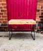 KYSSA - (Coat Hanger) Round Bar Leg Live Edge Coffee Table | Hand & Craft Furniture