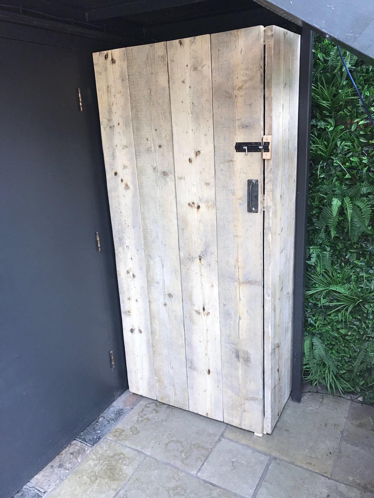 DIGR - Hand Made Large Reclaimed Wood and Steel Storage Cupboard