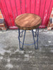 KONA - Medium Royal Blue Prime Reclaimed Wooden stools with Hairpin legs - Made to Order - Other Colours available