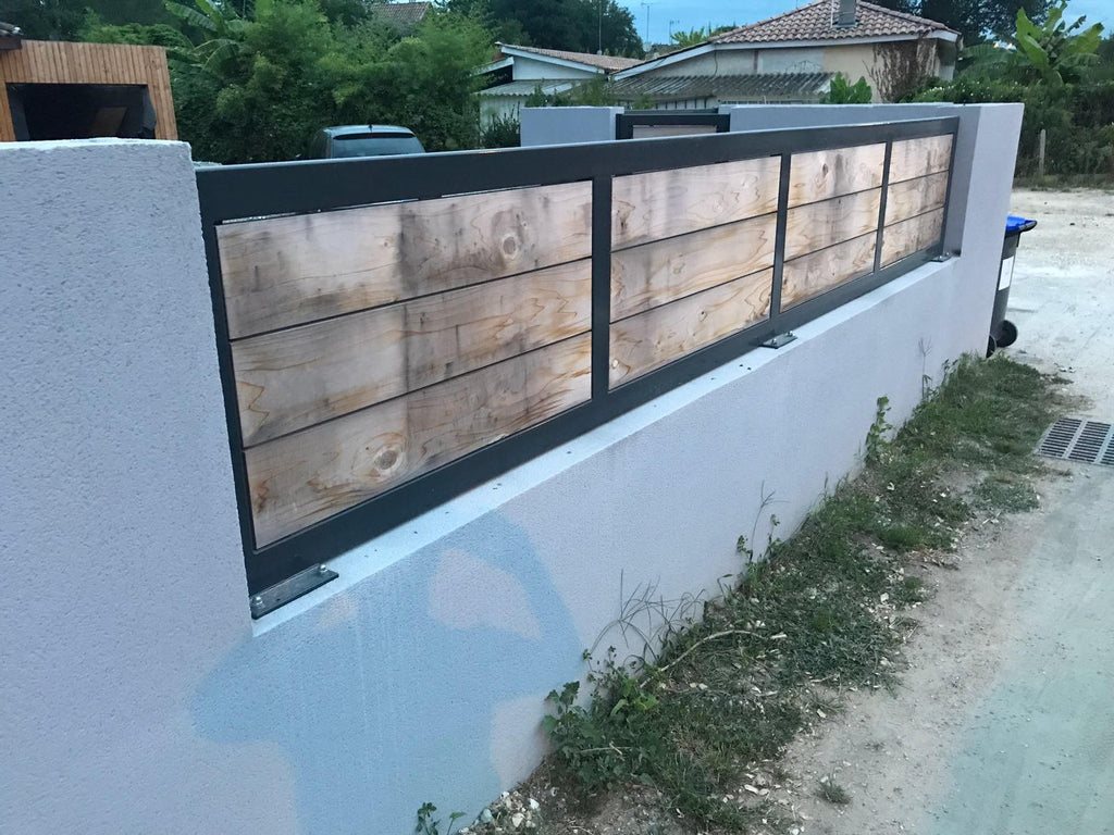 BILJA - Large Reclaimed Wood and Steel Fencing/Gate/Door for Garden/Patio/Driveway | Hand & Craft Furniture