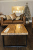 ELDING (Coffee) Handmade Industrial Chic Reclaimed Wood with Steel Legs Coffee Table - Cafe Bar Restaurant | Hand & Craft Furniture