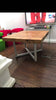 FERSKEYTTR (Small Cross) - Handmade Industrial Chic Reclaimed Railway Sleeper Square Table. Cafe Bar Restaurant. Custom Made to Order.