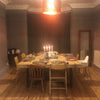 FERSKEYTTR (XLarge)- Sleeper Handmade Industrial Chic Reclaimed Railway Sleeper Square Table. Cafe Bar Restaurant. Custom Made to Order.