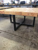 FERSKEYTTR (XLarge)- Sleeper Handmade Industrial Chic Reclaimed Railway Sleeper Square Table. Cafe Bar Restaurant. Custom Made to Order.