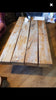 FERSKEYT PEDISTAL- Sleeper Handmade Industrial Chic Reclaimed Railway Sleeper Table w central pedistal Cafe Bar Restaurant