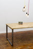 Rikr 222 Handmade Industrial Chic Reclaimed Wood with Steel Legs Table. Cafe Bar Restaurant. Custom Made to Order.