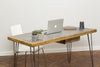 GORSIMI (1 drawer) - Handmade Industrial Chic with Reclaimed Wood and Hairpin Legs Desk | Hand & Craft Furniture