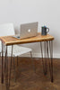 NATTURA (Tall) - Handmade Industrial Chic Reclaimed Wood Hairpin Led Desk | Hand & Craft Furniture