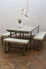 SENN (Large Bench) Industrial Chic Reclaimed Wood Handmade Bench Seat. Custom Made to Order.