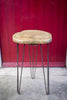 SAETI - Industrial Chic Reclaimed Wood Hairpin Leg Handmade Stool. Cafe, Bar, Restaurant. Custom Made To Order.