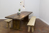 MEGIN - Hand made Stunning Huge Solid Reclaimed Wooden Dining Table. Custom made to Order