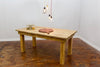 ORKA (Set) - Table and 2 Bench Set Handmade Reclaimed Wood Butchers Block Table. Cafe Bar Restaurant. Custom Made to Order.