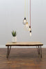 NATTURA (Straight) - Industrial Chic Live Edge Hairpin Handmade Medium Coffee Table | Hand & Craft Furniture