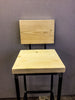 Brooir - Brother Handmade Industrial Chic Reclaimed Wooden stool with Box section legs