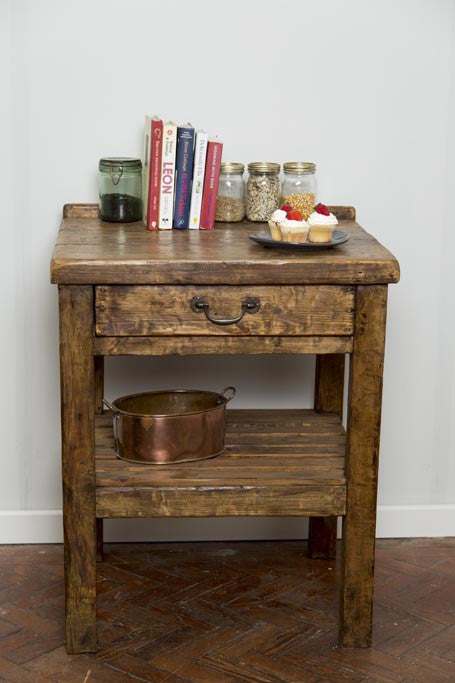 Vinna Handmade Reclaimed Wood Kitchen Counter. Custom Made to Order.