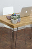 Tunglskin Handmade Industrial Chic Reclaimed Wood Hairpin Leg Desk Table | Hand & Craft Furniture