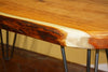 Kyssa Hairpin Leg Live Edge Coffee Table | Hand & Craft Furniture