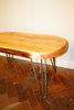 Kyssa Hairpin Leg Live Edge Coffee Table | Hand & Craft Furniture