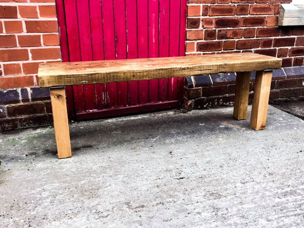 ENN (bench) - Handmade Reclaimed Wood Bench Cafe Bar Restaurant. Custom Made to Order.