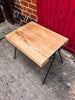 KYSSA - (Open Legged) - Round Bar Live Edge Coffee Table | Hand & Craft Furniture