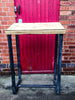 Lecturn Handmade Industrial Chic Lecturn with Reclaimed Wood andBox Section steel legs. Custom Made to Order.