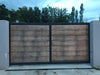 BILJA - Large Reclaimed Wood and Steel Fencing/Gate/Door for Garden/Patio/Driveway | Hand & Craft Furniture