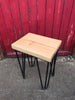 MEYLA - Handmade Mini Reclaimed wooden Hairpin Stool/Nightstand/Bedside Table - Made to Order