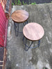 KONA - Medium Royal Blue Prime Reclaimed Wooden stools with Hairpin legs - Made to Order - Other Colours available