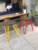 HINN - Mini Prime Reclaimed Wooden stools with Hairpin legs - Made to Order - Other Colours available