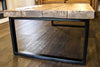 ELDING (Coffee) Handmade Industrial Chic Reclaimed Wood with Steel Legs Coffee Table - Cafe Bar Restaurant | Hand & Craft Furniture