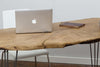 EOLI - Handmade Industrial Chic Live Edge Hairpin Leg Desk | Hand & Craft Furniture