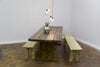 MEGIN - Hand made Stunning Huge Solid Reclaimed Wooden Dining Table. Custom made to Order
