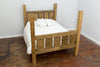 PAGALL - Handmade Reclaimed Wood Gated End Bed
