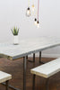 SENN (Table) - Handmade Industrial Chic Reclaimed Wood and Steel Legs Table. Cafe Bar Restaurant.
