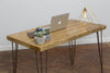 BORD - Handmade Industrial Chic Reclaimed Wood Hairpin Leg Desk Table | Hand & Craft Furniture