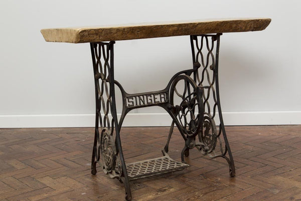 NOKKVIOR - Singer sewing Machine Leg Desk, hall table | Hand & Craft Furniture