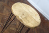 SAETI - Industrial Chic Reclaimed Wood Hairpin Leg Handmade Stool. Cafe, Bar, Restaurant. Custom Made To Order.